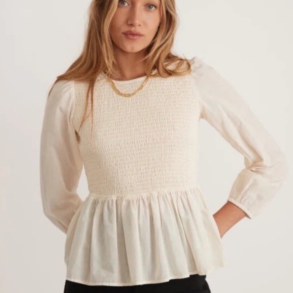 Marine Layer Tops - NWT Marine Layer Gabrielle Smock Top XL